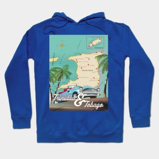 Trinidad and Tobago travel poster. Hoodie